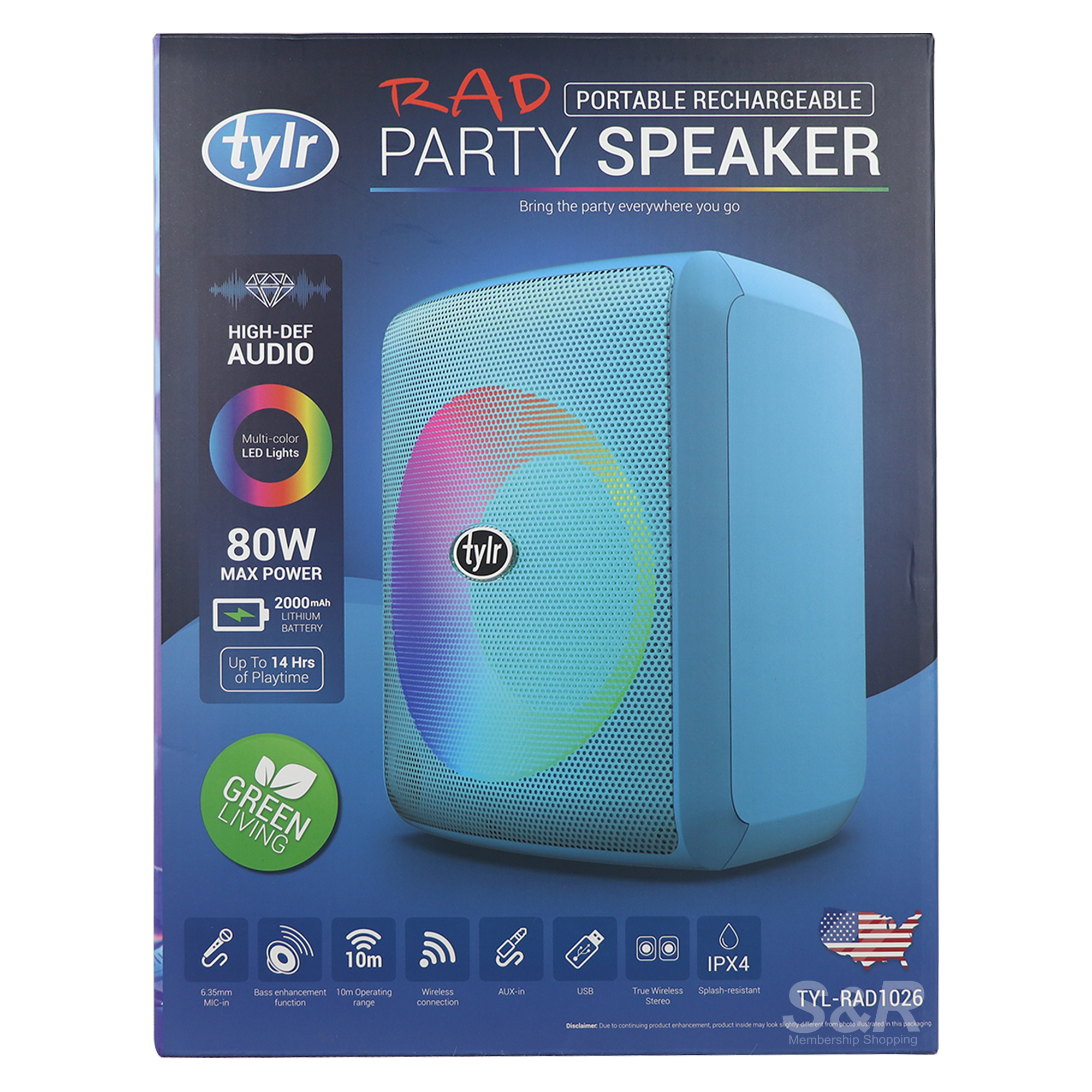 Tylr Party Speaker 80W TYL-RAD1026
